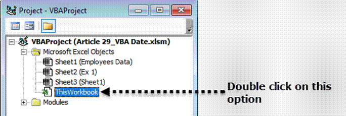 VBA Date Function Example 2-3