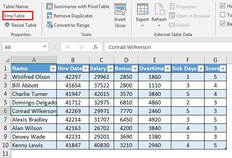 VBA List Object Example 1.8