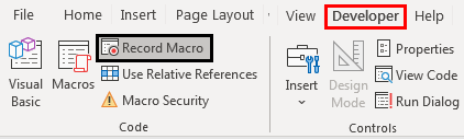 VBA Macro Example 1