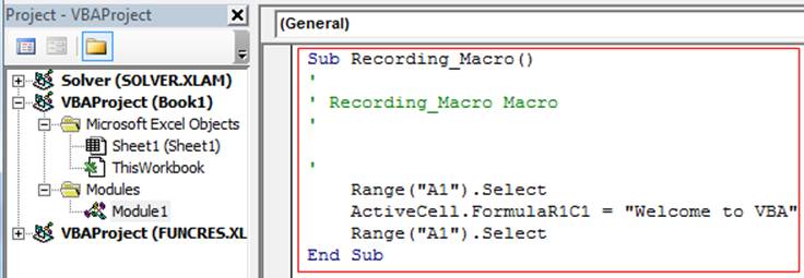 VBA Macro Example 1-9
